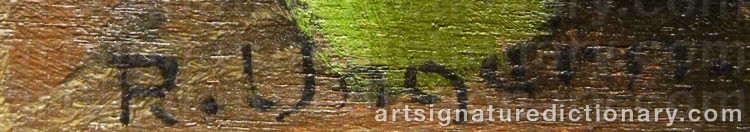 Signature by Ragnar UNGERN