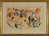 Close-up details showing Jules PASCIN signature forgery characteristics