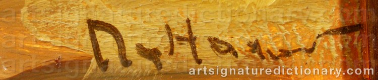Forged signature of Arvid Fredrik NYHOLM