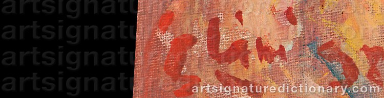 Authentic signature by Enzo CINI on  artwork