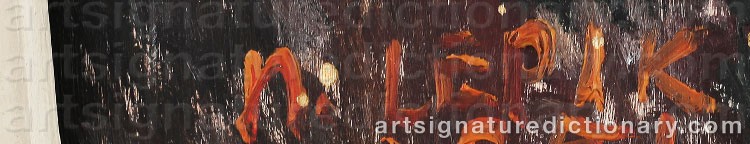 Signature by Hugo LEPIK