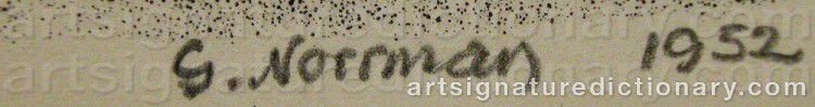 Signature by Gunnar NORRMAN