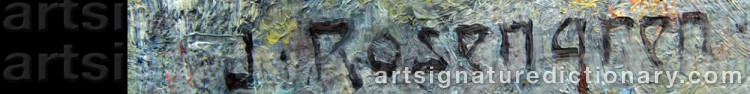 Signature by Jean ROSENGREN