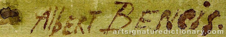 Signature by Albert Nikolaievich BENOIS