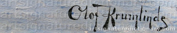 Signature by Olof KRUMLINDE