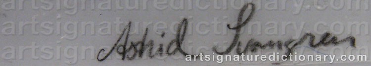 Signature by Astrid SVANGREN