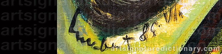 Signature by Jean LUCEBERT