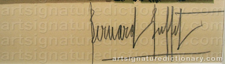 Signature by Bernhard BUFFET