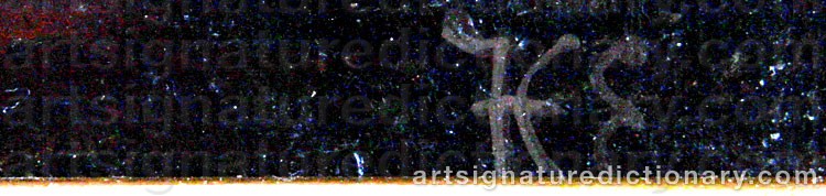 Authentic signature by F. C. ‘Fce’ ELLERMAN on  artwork