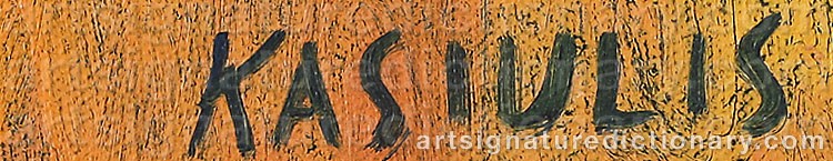 Signature by Vytautas KASIULIS