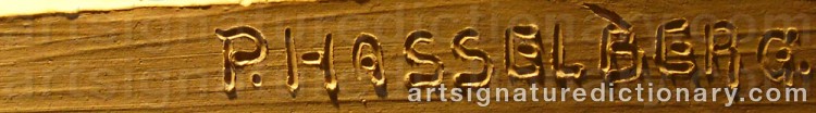 Signature by Per HASSELBERG