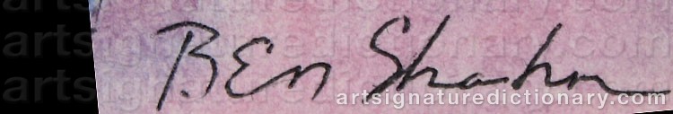 Signature by Ben SHAHN