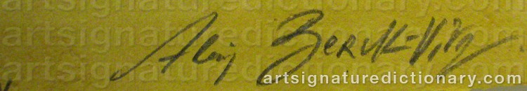 Signature by Alain BERK-VITZ