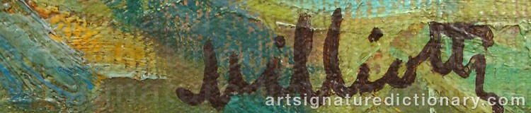 Authentic signature by Nikolai Dimitrievich MILLIOTTI on  artwork