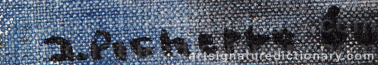 Authentic signature by James PICHETTE on  artwork