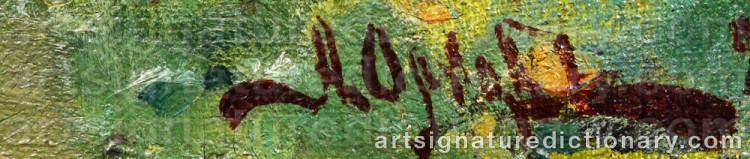 Authentic signature by Nikolai Vasilievich ORLOV on  artwork