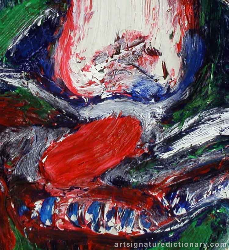 Close-up details showing Bengt LINDSTRÖM signature forgery characteristics