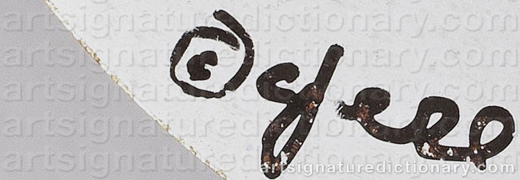 Authentic signature by ‘Curtis Jeré’ CURTIS FREILER & JERRY FELS on Painting/Watercolour artwork