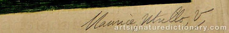 Authentic signature by Maurice UTRILLO on Drawing/Graphic/Print artwork