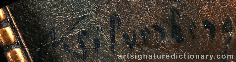 Authentic signature by Nikolai SILFVERBERG on  artwork