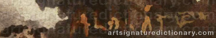 Authentic signature by Våge ALBRÅTEN on artwork