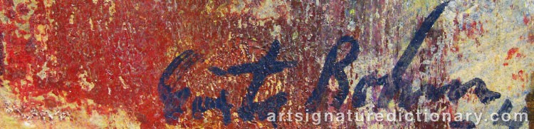 Signature by Gösta BOHM