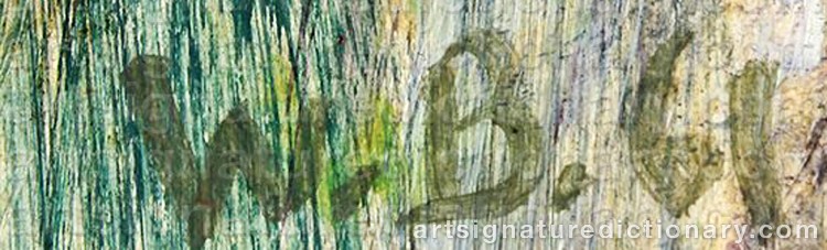 Authentic signature by William Theophilus BROWN on Painting/Watercolour artwork