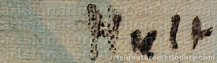 Authentic signature by Torsten HULT on Painting/Watercolour artwork