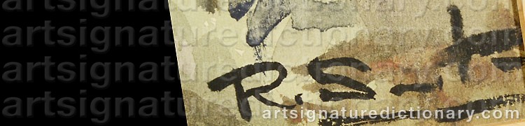 Authentic signature by Rosendo SOTO on  artwork