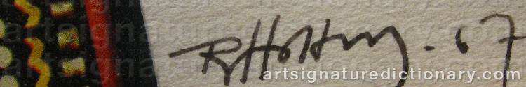 Signature by Ragnar Von HOLTEN