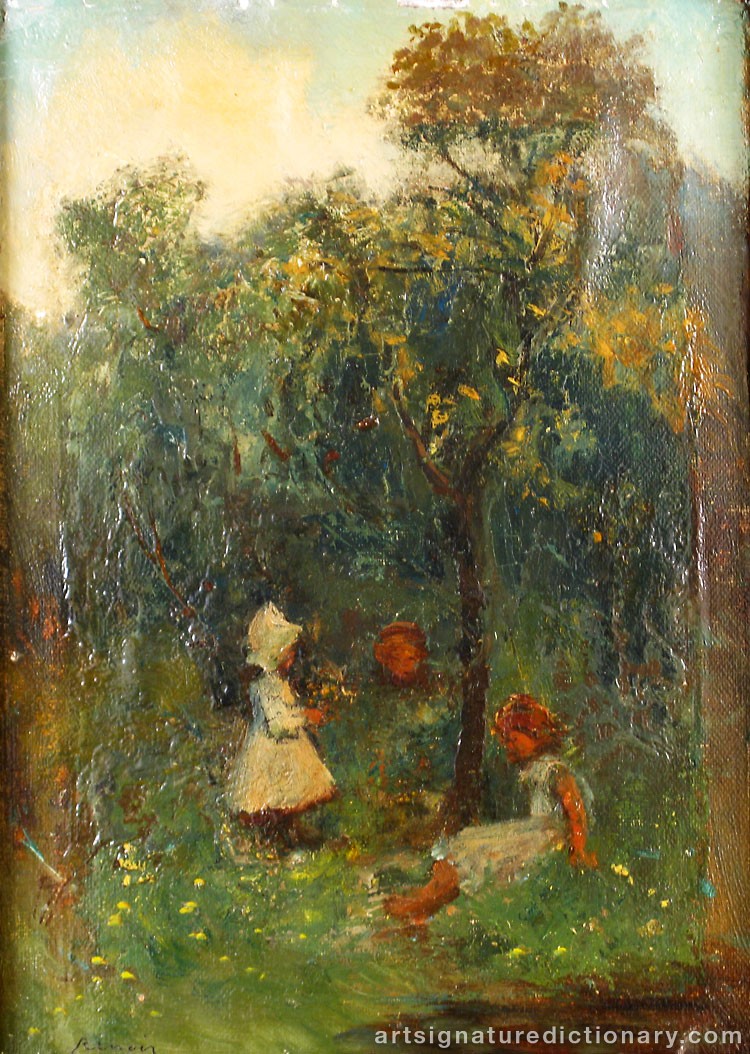 Close-up details showing Pierre Auguste RENOIR signature forgery characteristics