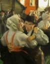 Close-up details showing Anders ZORN signature forgery characteristics