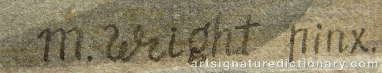 Forged signature of Magnus Von WRIGHT