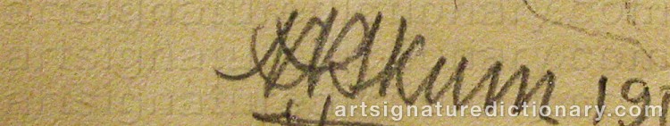 Signature by Nils Nilsson (Sami Artist) SKUM