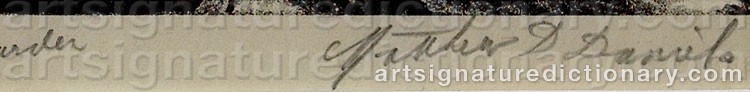 Authentic signature by Matthew D. DANIELS-NYA on  artwork