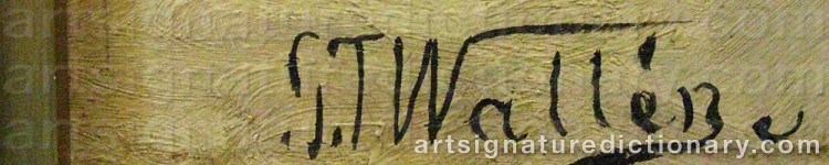 Signature by Gustaf Theodor WALLÉN