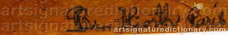 Signature by Bror HJORTH
