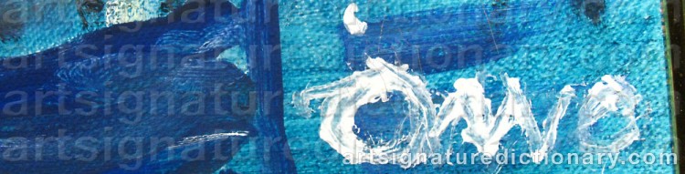 Signature by Åke Wilhelm ‘Åwa’ ANDERSSON