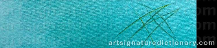 Authentic signature by Bozena OSSOWSKI on  artwork