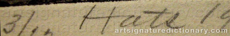Signature by Felix HATZ