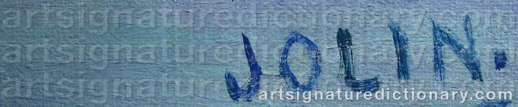 Signature by Einar JOLIN