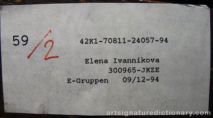 Close-up details showing Frits THAULOW signature forgery characteristics