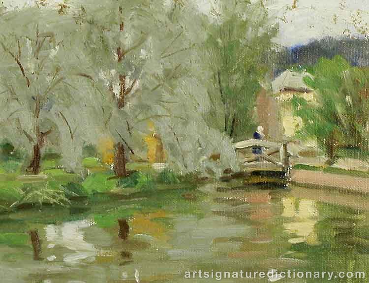 Close-up details showing Ali ‘M-Hjelm’ MUNSTERHJELM signature forgery characteristics