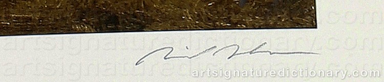 Authentic signature by Nick ALM on  artwork