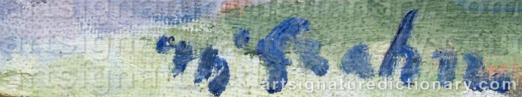 Signature by Hjalmar GRAHN