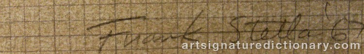 Signature by Frank STELLA