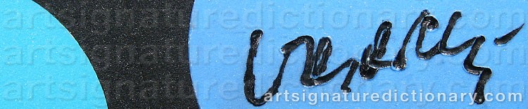 Signature by Victor VASARELY