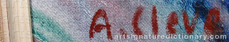 Signature by Agnes CLEVE