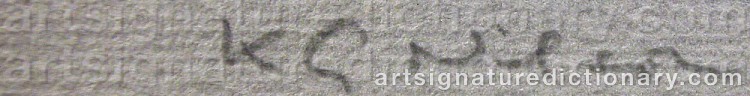Signature by Karl-Gustaf ‘Kg’ NILSON