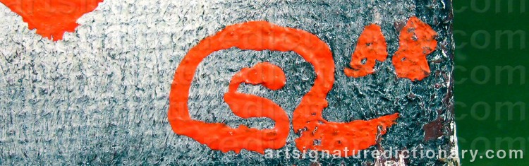 Authentic signature by Stellan LINDBLAD on Painting/Watercolour artwork